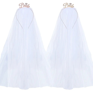 Corona y Velo de Novia Reutilizables y Portátiles para Fiestas de <span class=keywords><strong>Despedida</strong></span> de <span class=keywords><strong>Soltera</strong></span> Infantil, Novedad en Venta Caliente - Product Image 1