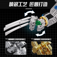 Nuevo Design188013 Oso violento Figura de acción de dibujos animados Mecánico 3D Medio cuerpo Robot Ladrillo Juguetes MOC Juegos de bloques de construcción educativos