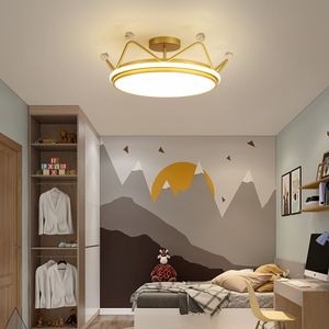 Plafonnier LED circulaire en acrylique avec étoile en forme de couronne, luminaire décoratif d'intérieur, idéal pour une chambre d'enfant, pour un garçon ou une fille, prix de gros - Product Image 2