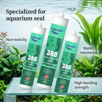 Scellant silicone acetoxy à base d'acide, transparent, imperméable, adhésif à forte adhérence pour grands aquariums en verre