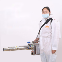 HLF Machine de nébulisation thermique portable à pompe à dos pour produits chimiques, usage agricole et désinfection, capacité 7 kg, avec rapport vidéo de 1 an