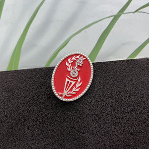 Université grecque rouge Delta chère fleur violette SPR17 triangle lettre fleurs violettes soeurs cadeau personnalisé sororité broche broche - Product Image 3