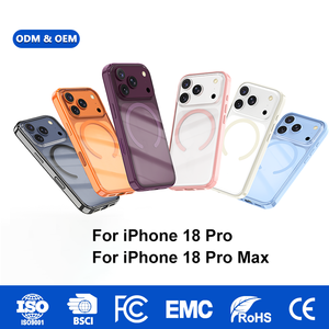 Étui de téléphone magnétique Laudtec OEM en TPU+PC, toucher confortable, finition mate ou ultra-transparente, pour iPhone 16 17 18 Pro/ Pro Max - Product Image 1