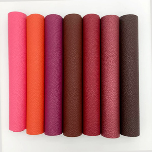 Simili cuir texturé grain <span class=keywords><strong>litchi</strong></span> de haute qualité, couleur métallique, en PU, tissu synthétique pour sacs et nœuds - Product Image 1