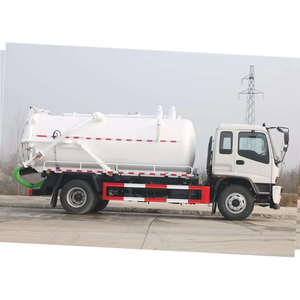 รถบรรทุกถังดูดสิ่งปฏิกูลแบบรวม 1suzu Ftr 205 แรงม้า (ถังน้ำสะอาด 4000 ลิตร, ถังน้ำเสีย 4000 ลิตร) ปั๊มสุญญากาศ Jurop - Product Image 5
