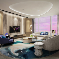 Service de conception d'intérieur personnalisé, mobilier d'hôtel cinq étoiles assorti à la pièce entière, pour chambre d'hôtes et hall de luxe