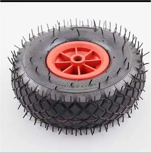 HKT1051 UK-Stil 260x75mm 20mm Achse für Schubkarre 10" Ersatzrad für Sackkarre - Product Image 3