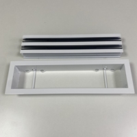 Climatiseur Ventilation Air Plafond Amovible Noyau Lames Réglables Diffuseur Linéaire à Fente