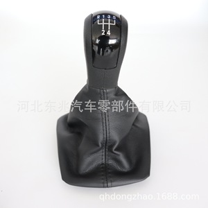 Skoda Octavia Leather Gear <b>Shift</b> <b>Knob</b> Cover DZ03 Q4-1 K3 For Manual Transmission Car Interior Accessory - Product Image 2