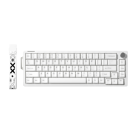 V68 68-Key Mechanical Keyboard Wired Gaming Keyboard Custom Mechanical Keyboard Rotary Knob Keyboard PBT Keycaps Keyboard