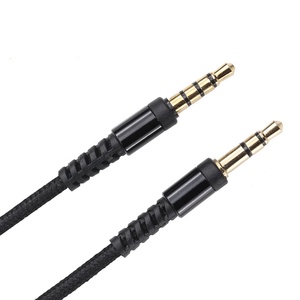 Cáp Âm Thanh Aux 1.2M Nylon <span class=keywords><strong>3.5Mm</strong></span> Từ Đực Sang Đực Dây Phụ Trợ Giắc Cắm Âm Thanh Nổi Có <span class=keywords><strong>Mic</strong></span> Điều Khiển Âm Lượng Cho Tai Nghe Xe Hơi Loa Điện Thoại - Product Image 5