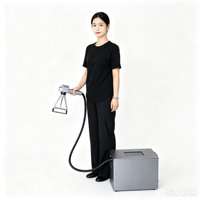 Machine de marquage laser à fibre portative légère de 100 W, marqueur laser mobile avec fonction de positionnement par lumière rouge