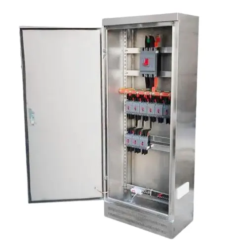 F13 90kw démarrage progressif en acier inoxydable carte de distribution d'énergie 440V 200 400 ampères panneau électrique moteur démarrage arrêt armoire de commande