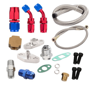 ชุดสายส่งน้ำมันเทอร์โบชาร์จเจอร์ Haofa รุ่น T3 T4 สำหรับซ่อมแซมช่องทางออก OL004 สำหรับเครื่องยนต์เทอร์โบชาร์จ - Product Image 1