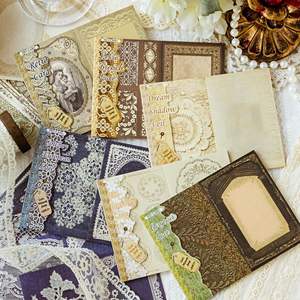 20 libri in materiale pz/pacco serie museo in pizzo Vintage pizzo manuale materiale fatto da te sottolineatura decorativa - Product Image 2