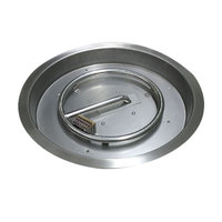 Kit d'installation pour foyer extérieur en acier métallique (19 et 25 pouces) / foyer extérieur au gaz / anneau de feu au propane et au gaz naturel
