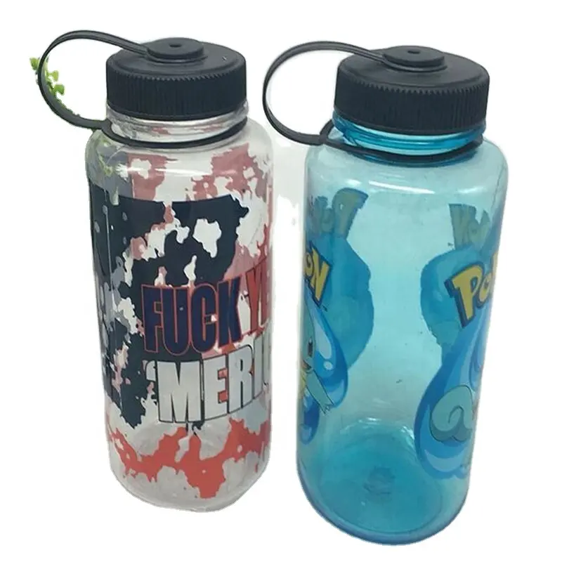 GZYSL-botella de agua sin bpa, 500ml, 1000ml, tritan, nalgene, fabricante de China, venta al por mayor con logotipo personalizado