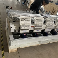 Machine à broder industrielle entièrement automatique à 6 aiguilles et 6 têtes, prix d'usine