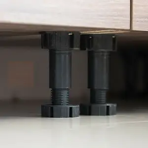 Unidad de estuche, Base ajustable, Clips, plataforma de cocina, patas de plástico para muebles