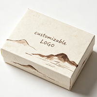 Boîte d'emballage rustique japonaise discrète en deux parties avec pelliculage mat pour la décoration intérieure, la poterie et les cadeaux de fin d'année