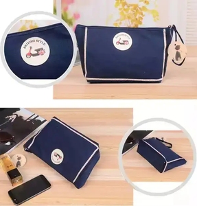 Borsa Cosmetica Personalizzata con Motivo Caramelle, Manico Morbido, Tendenza Moda, Chiusura a Cerniera, Piccola in Tela di Cotone Portatile - Product Image 5