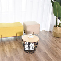 Ensemble de 3 tables basses en métal noir mat pour salon