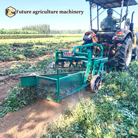 Récolteuse d'arachides FAM 35 CV entièrement automatique à séparation par secouage du sol, stable et performante, pour les activités agricoles de récolte.