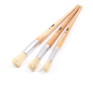 Foska Art Material 12 pièces toile peinture visage acrylique <span class=keywords><strong>aquarelle</strong></span> huile ronde peinture ensemble avec poils de porc et manche en bois - Product Image 4