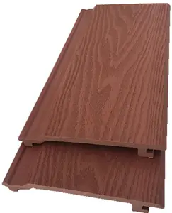 WPC panneau profond Imperméable Extérieur en grain de bois wpc revêtements muraux