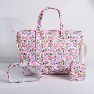 Custom All over Print Large Magic Kingdom Handbag Waterproof <b>Nylon</b> Zipper <b>Tote</b> Bag Theme Park Magic Travel Bag Women's <b>Tote</b> Bag - Product Image 4