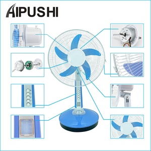Ventilador de Mesa Acdc de 12v-240v con Adaptador de Corriente y Luz Led, Ventilador Solar, Gran Venta en Turquía Ventilador de Mesa Dc-410 12v 240v Acdc - Product Image 5