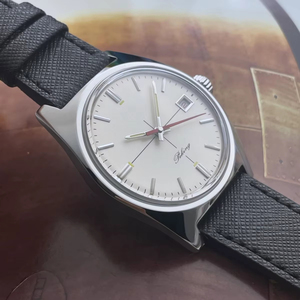 Relojes de Vestir de Negocios de Zafiro de 40 mm Personalizados OEM para Hombre, Reloj Formal Mecánico Automático Miyota 9015 Clásico de Lujo con Correa de Cuero - Product Image 3