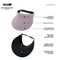 Topi Pelindung Matahari Satu Bagian Tanpa Jahitan, Anti-UV, Bahan Nilon Sutra Es, Dapat Disesuaikan, untuk Olahraga Luar Ruangan