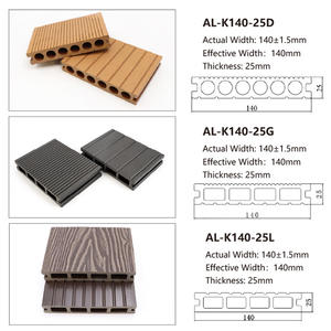 Planches de terrasse en WPC à faire soi-même, fabriquées en Chine, brossées, co-extrudées, imperméables, sans formaldéhyde, pour entrepôts, hôpitaux, parcs - Product Image 5