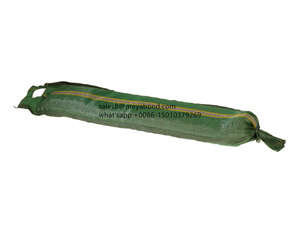 Lot de 50 sacs à silo vert 120x25cm, 110g/m2 avec fermeture par liens intégrés - Product Image 2