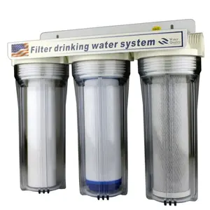 RO water filter system machine 10 Inch 3 Stages Under Sink Carbon Water Purifier Filter