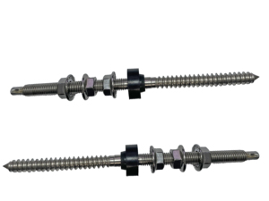 LEITE Ecrous de boulon à double tête en acier inoxydable passivé poli zingué pour montage solaire de panneaux photovoltaïques - Product Image 5