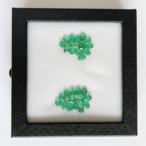 ต่างหูมรกตที่มีความแวววาวสูงพิเศษอัญมณีสีเขียวธรรมชาติที่สวยงามสำหรับการทำเครื่องประดับที่มีใบรับรอง IGI - Product Image 1
