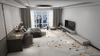 Fabrication de tapis Fourniture de tapis Luxe européen haut de gamme 5 étoiles Hôtel Décoration Sol Mur à Mur Tapis Carreaux Tapis