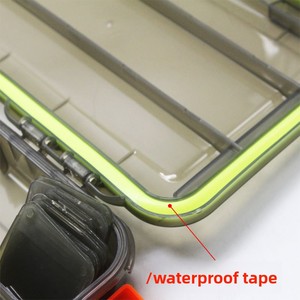 Caja <span class=keywords><strong>de</strong></span> <span class=keywords><strong>Pesca</strong></span> <span class=keywords><strong>de</strong></span> PVC Transparente Impermeable <span class=keywords><strong>de</strong></span> Una Sola Capa con Cierre <span class=keywords><strong>de</strong></span> Tres Lados y Compartimentos, Tamaño Pequeño y Grande para Todos los Pescadores - Product Image 3