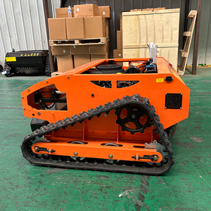 Tondeuse à chenilles télécommandée à quatre roues motrices désherbeur hybride électrique à huile Tondeuse tout-terrain autopropulsée broyeur d'herbe - Product Image 5