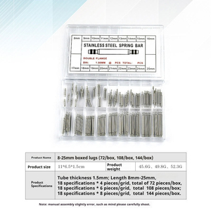 Herramientas Profesionales de Reparación para Pasadores de Resorte de Correa de Reloj 72/108/144, 8-25mm, 1.5mm de Diámetro, OEM de Alta Calidad, para Correas de 8MM-25MM - Product Image 5