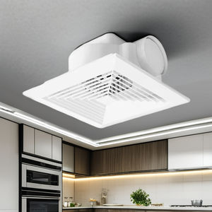 Ventilateur <span class=keywords><strong>d</strong></span>'Extraction <span class=keywords><strong>de</strong></span> Plafond Axial Universel Silencieux 30W 10 Pouces pour Cuisine et Toilettes - Product Image 1