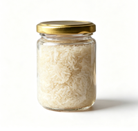 Bocaux de conservation en verre borosilicate transparent de qualité alimentaire pour usage industriel, avec couvercle en bambou, pour biscuits, décoration et cuisson (vente en gros)