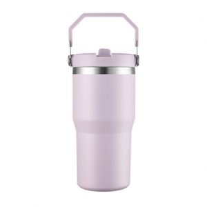 Double Wall Travel Beverage Cup with Carry Handle, 30oz Stainless Steel Insulated Tumbler for Car and Office - Product Image 4