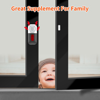 Control remoto inalámbrico WiFi ABS Alarma de detección de puerta y ventana Alarma de puerta de detección magnética operada por teléfono móvil