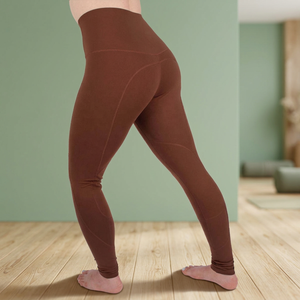 Leggings Deportivos de Cintura Alta para Mujer, Tejidos sin Costuras, de Forro Polar, Largos, de Color Sólido, Elásticos, Transpirables, con Compresión y Silicona - Product Image 1