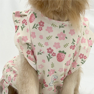 Bonito chaleco para perros medianos a grandes con estampado Golden Retriever Labrador Samoyedo para Primavera Verano temporada Invierno ropa de protección solar - Product Image 4