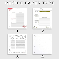 Design personnalisé imprimé à la demande Offre Spéciale cadeau Journal livre de recettes livre à spirale de haute qualité à écrire dans vos propres recettes