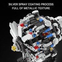 Kit de construction de moteur V8 pour avion électrique, kit de construction de moteurs miniatures pour enfants, mini moteurs à combustion, jouet